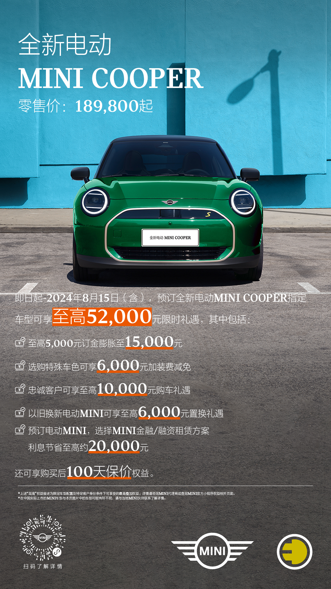 全新电动MINI COOPER满电登场