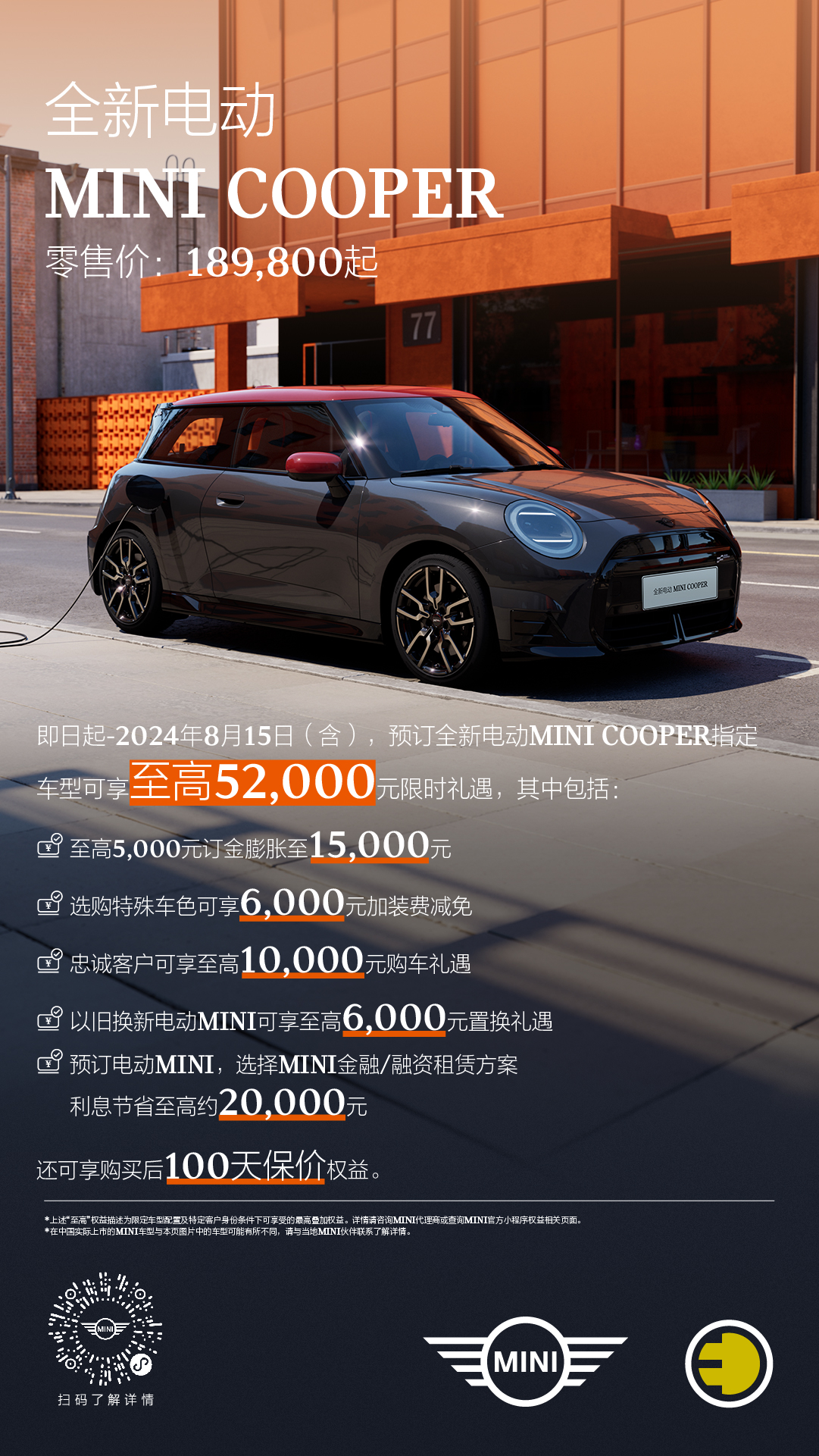 全新电动MINI COOPER满电登场